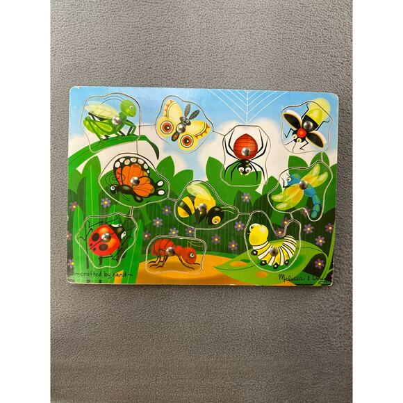 Melissa &Doug wooden puzzles with magnetic fishing Rod . Not original to games - Picture 2 of 7